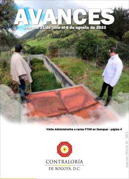 Avances 26 del 31 de julio al 6 de agosto de 2023
