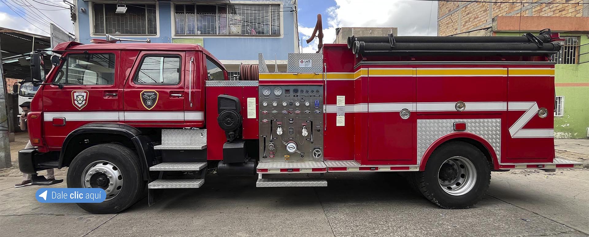 Visita para conocer estado de componentes para máquinas de bomberos.