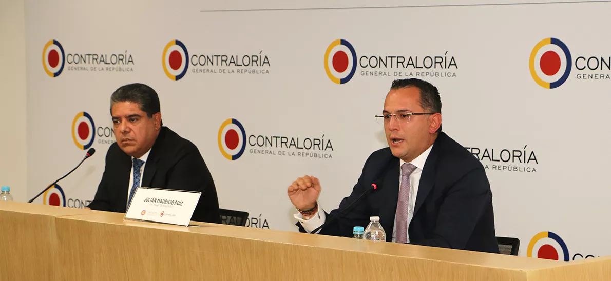 Contralor General de la República y Contralor de Bogotá D.C en rueda de prensa Contralor General de la República y Contralor de Bogotá D.C en rueda de prensa