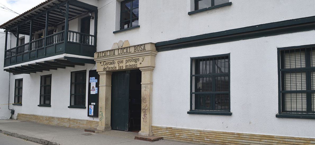 Imagen de la fachada de la Alcaldía Local de Bosa.
