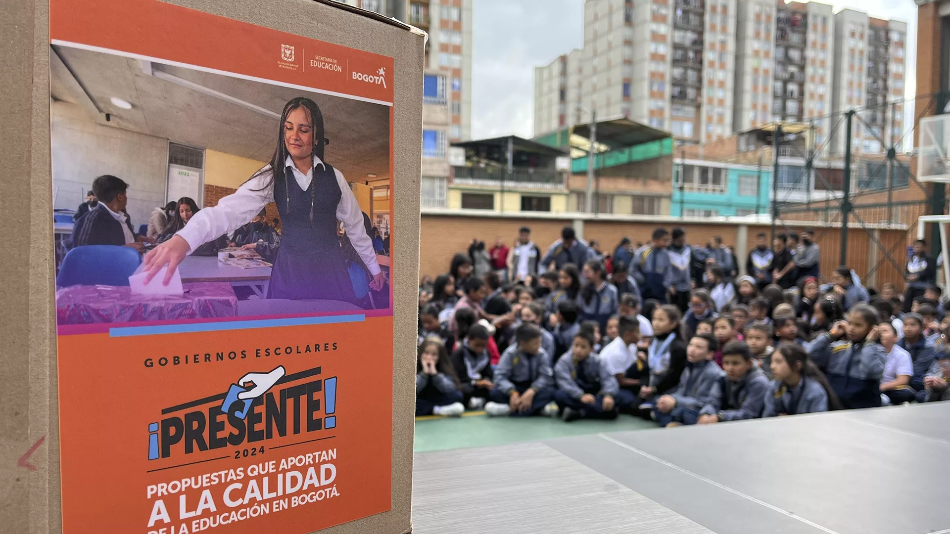 En Bosa, se llevó a cabo la jornada de elección del Gobierno Escolar en los colegios de Bogotá para elegir Contralores, Personeros y Cabildantes Estudiantiles 2024.